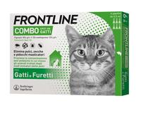 Frontline Combo Spot-On antiparassitario per gatti 6 pipette peso 2-8 kg - Antiparassitario per gatti - 1° ORDINE? scegli lo sconto BZR5 / BZR20 + 200 punti fedeltà