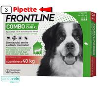 Frontline Combo Oltre 40 kg 3 Pipette → Antiparassitario Spot on per Cani Grandi