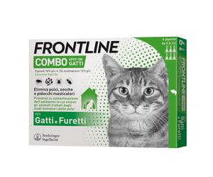 Frontline Combo per Gatti e Furetti soluzione spot-on - Set %: 2 x 6 pipette da 0,5 ml