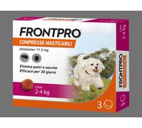 Frontline Frontpro Antiparassitario Per Cani 2-4Kg Contro Pulci E Zecche 3 Compresse Masticabili