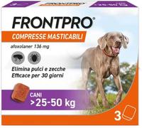 Frontline Frontpro® 3 Compresse Masticabili Antiparassitarie Pulci e Zecche per Cani 25-50kg