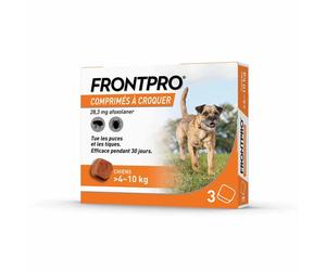 Frontline Frontpro antiparassitario Cane 4-10kg x3 compresse - Antiparassitario animali