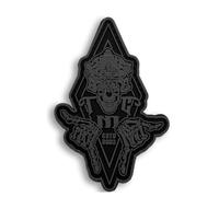 Frontline Observation Team Outfits PVC Patches, Tactical Night Vision Goggles Skull Finger Game Morale Armbands Badges Appliques, Hook Fastener Backing