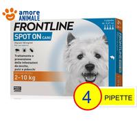 Frontline soluzione spot-on cani S (Cani da 2 a 10 kg) - 4 pipette (0,67 ml)