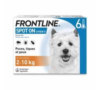 Frontline Spot-on Cane 2-10kg 6 pipette 0.67ml - Antiparassitario animali