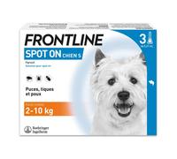 Frontline Spot-on Cane S 2-10kg 3 Pipette 0,67ml - Antiparassitario per cani