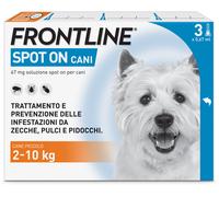 Frontline Spot On 2-10 Kg - Antiparassitario per Cani Piccoli - Frontline Spot On 2-10 Kg - Antiparassitario per Cani Piccoli - Offerta [PREZZO A CONFEZIONE] Quantità minima 2, Confezione da 3 Pipette