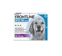 Frontline Spot On Cani x3 Antiparassitario Contro Pulci E Zecche (20-40Kg) | Lunga Durata, Protegge da Zecche, Pulci e Pidocchi, Antipulci in Confezione da 3 Pipette