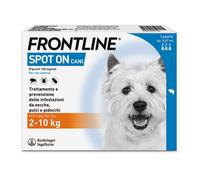 Frontline Spot On Cani X3 Antiparassitario Contro Pulci, Zecche E Pidocchi (2-10Kg)