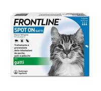 Frontline Spot On Gatti X3 Antiparassitario Contro Pulci, Zecche E Pidocchi