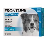 Frontline Spot On per cani - 4 pipette per taglia media (10-20 kg) - Antiparassitario per cani - 1° ORDINE? scegli lo sconto BZR5 / BZR20 + 200 punti fedeltà