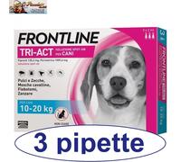 Frontline TRI-ACT 1- 3- 6- 9- 12- 18- 24 pipette antiparassitario cane 10-20 kg