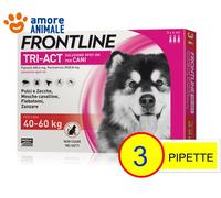Frontline TRI-ACT 3 pipette per cani 2-5 / 5-10 / 10-20 / 20-40 / 40-60 kg NEW