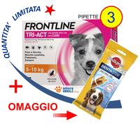 Frontline TRI-ACT → 3 pipette per cani da 5-10 kg (+PS) - Pulci Zanzare Zecche