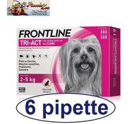 Frontline TRI-ACT 6 pipette antiparassitari cane 2-5/5-10/ 10-20/ 20-40/ 40-60kg