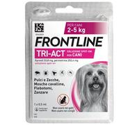 Frontline Tri-Act antiparassitario per cani 1 pipetta per taglia mini (2-5 kg) - Antiparassitario per cani - 1° ORDINE? scegli lo sconto BZR5 / BZR20 + 200 punti fedeltà