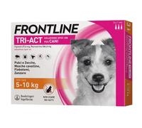 Frontline Tri-Act soluzione spot-on per cani 5-10 kg - 3 pipette (1 ml)