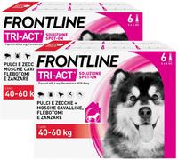 Frontline Tri-Act SPOT-ON : Frontline Tri-Act SPOT-ON : 6 pipette per taglia gigante (40-60 Kg) scadenza: 30/06/2021