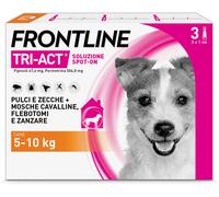 Frontline Tri-Act Antiparassitario Per Cani Contro Parassiti E Insetti Volanti 5-10Kg 3 PIPETTE