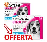 Frontline Tri-Act Cani 10-20 kg - Frontline Tri-Act Cani 10-20 kg - Offerta [PREZZO A CONFEZIONE] Quantità minima 2, Confezione da 6 Pipette