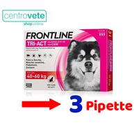 Frontline Tri Act Cani 3 Pip 2-5 / 5-10 / 10-20 / 20-40 / 40-60 Kg → Zecche Pulc