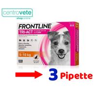 Frontline Tri Act Cani 3 Pip 2-5 / 5-10 / 10-20 / 20-40 / 40-60 Kg → Zecche Pulc