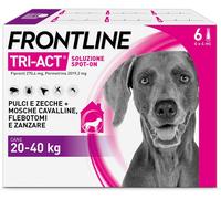 Frontline Tri-Act Dogs 20-40kg - 6 Pipettes Flea & Tick Treatment