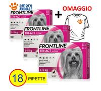 Frontline TRI-ACT per Cani da 2-5 kg 1 / 3 / 6 / 9 / 12 / 18 pipette - NEW