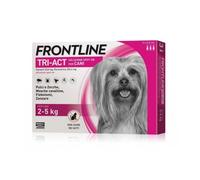 Frontline Tri Act - Soluzione Spot On Insetticida Acaricida Cane 2-5Kg, 3 Pezzi
