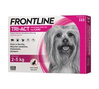 Frontline Tri Act cane: tutte le soluzioni pipette spot-on - 3 pipette, peso 2-5 kg (0,5 ml)