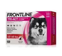 Frontline Tri Act cane: tutte le soluzioni pipette spot-on - 6 pipette, peso 40-60 kg (6 ml)