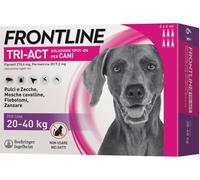 Frontline Tri-Act Spot-On Antiparassitario per Cani 6 Pipette L 20-40kg