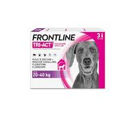 Frontline Tri-Act x3 Antiparassitario Cani Contro la Leishmaniosi (20-40Kg) | Prodotto per Cani e Cuccioli. Protegge da Pulci, Zecche, Zanzare, Pappataci e Leishmaniosi, Antipulci 3 Pipette