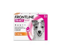 Frontline Tri-Act x3 Antiparassitario Cani Contro la Leishmaniosi (5-10Kg) | Prodotto per Cani e Cuccioli. Protegge da Pulci, Zecche, Zanzare, Pappataci e Leishmaniosi, Antipulci 3 Pipette