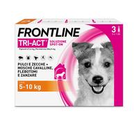 Frontline Tri-Act X3 Antiparassitario Per Cani Contro Parassiti E Insetti Volanti (5-10Kg)