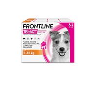 Frontline Tri-Act x6 Antiparassitario Cani Contro la Leishmaniosi (5-10Kg) | Prodotto per Cani e Cuccioli. Protegge da Pulci, Zecche, Zanzare, Pappataci e Leishmaniosi, Antipulci 6 Pipette