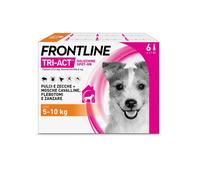 Frontline Tri Act x6 Pipette, Antiparassitario Per Cani e Cuccioli (Taglia S 5-10Kg) Contro Pulci, Zecche, Zanzare, Pappataci e Leishmaniosi