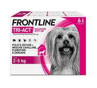 Frontline Tri-act Spot-on 6 Pipette 0,5 Ml Per Cani Da 2 A 5 Kg