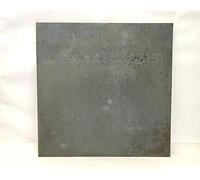 Frontone in ghisa per caminetto. Lastra liscia. Dimensioni: 400x400mm Spessore 8mm Taliani Ferro