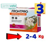 FrontPro 2 - 4 Kg 3 Compresse → Antiparassitario per Cani - Scadenza 03/26