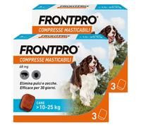 FRONTPRO 2x3 Compresse Masticabili, Antiparassitario Per Cani (10-25Kg