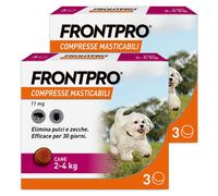 FRONTPRO 2x3 Compresse Masticabili, Antiparassitario Per Cani (2-4Kg)