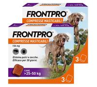 FRONTPRO 2x3 Compresse Masticabili, Antiparassitario Per Cani (25-50Kg