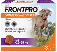 FRONTPRO 3 Compresse Masticabili Antiparassitario per Cani Di Peso > 25-50 Kg Pr