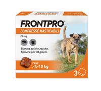 FRONTPRO 3 Compresse Masticabili Antiparassitario per Cani di Peso > 4-10 kg