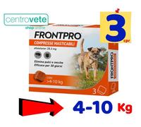 FrontPro 2 - 4 Kg 3 Compresse → Antiparassitario per Cani contro Pulci Zecche