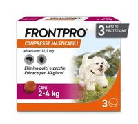 FRONTPRO Antiparassitario 2-4kg Frontline Cane 3 Compresse Masticabili