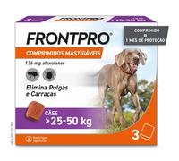 FRONTPRO Cani 25-50 Kg Antiparassitario Pulci Zecche 3 Compress masticabili