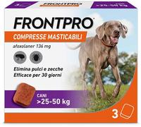 FRONTPRO Compresse Masticabili Per Cani Contro Pulci E Zecche 25-50Kg 3CP