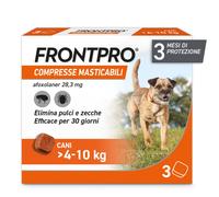 Frontpro Contro Pulci E Zecche 3 Compresse Masticabili Per Cani 4-10 Kg 28,3 mg